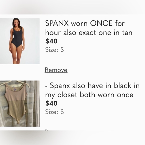 SPANX Other - 2 spanx bodysuits original listings in my closet